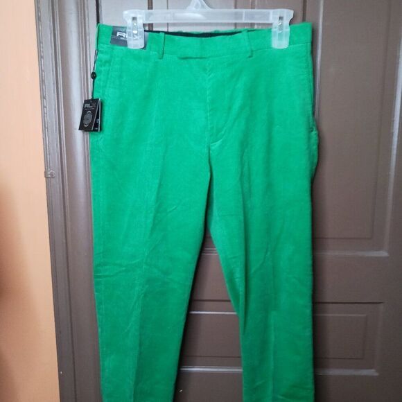 Ralph Lauren RLX Men's Green Corduroy Golf Pants Size 34x32 - Picture 1 of 11